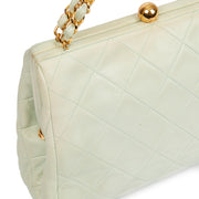 Picture of Chanel Shoulder Bag Clutch in Green, Lambskin Leather