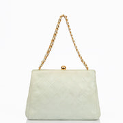 Picture of Chanel Shoulder Bag Clutch in Green, Lambskin Leather