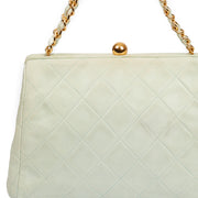 Picture of Chanel Shoulder Bag Clutch in Green, Lambskin Leather