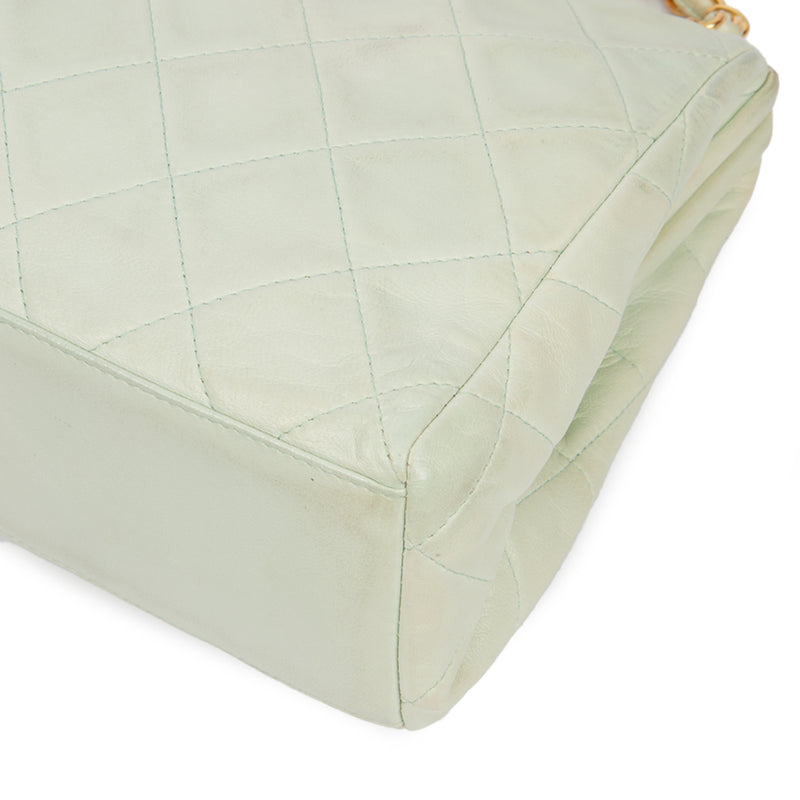 Picture of Chanel Shoulder Bag Clutch in Green, Lambskin Leather