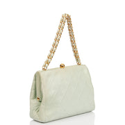 Picture of Chanel Shoulder Bag Clutch in Green, Lambskin Leather