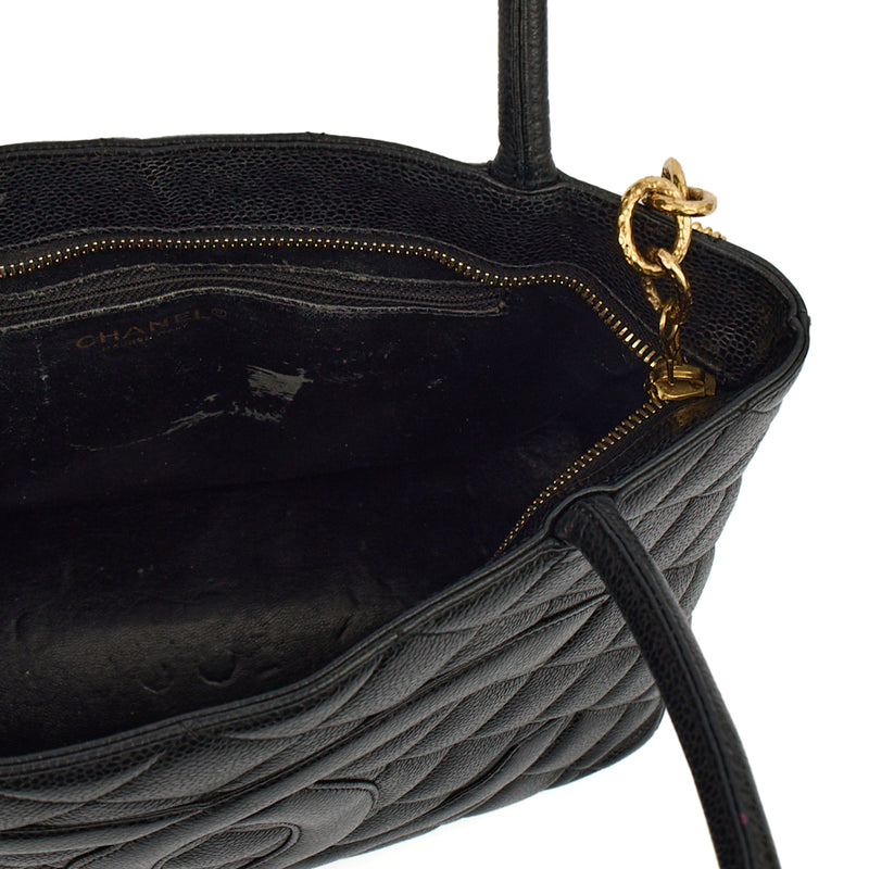 Picture of Chanel Tote Medaillon Tote in Black, Caviar Leather