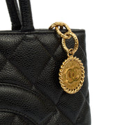 Picture of Chanel Tote Medaillon Tote in Black, Caviar Leather