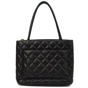Picture of Chanel Tote Medaillon Tote in Black, Caviar Leather