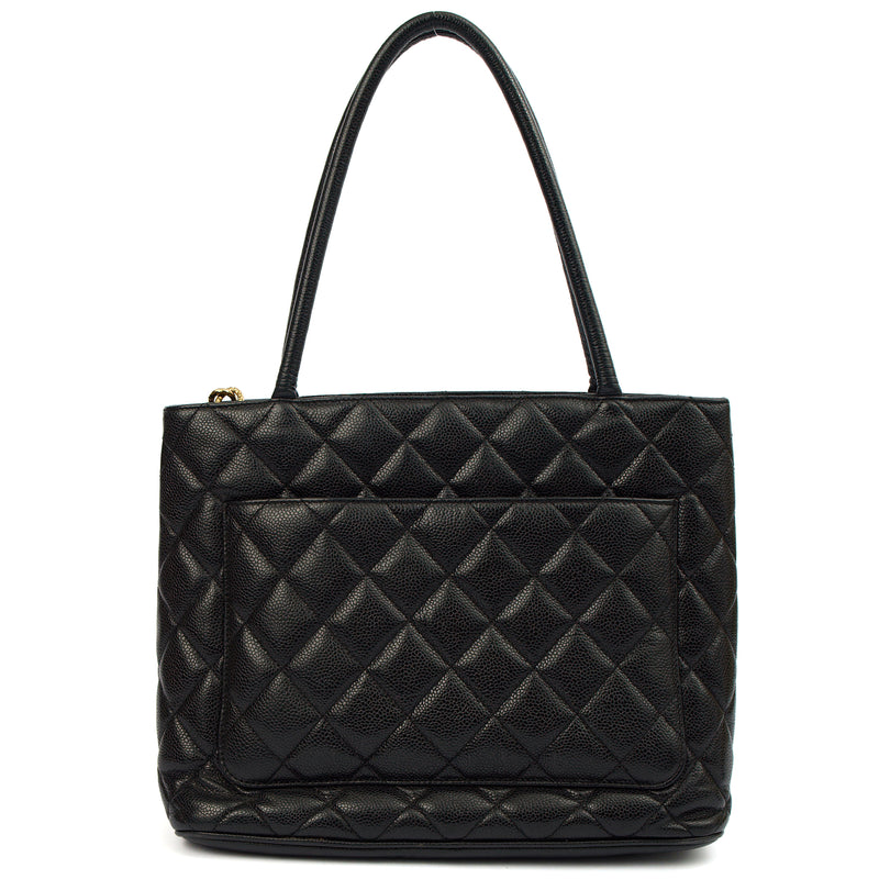 Picture of Chanel Tote Medaillon Tote in Black, Caviar Leather