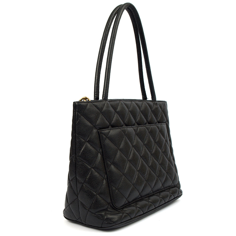 Picture of Chanel Tote Medaillon Tote in Black, Caviar Leather