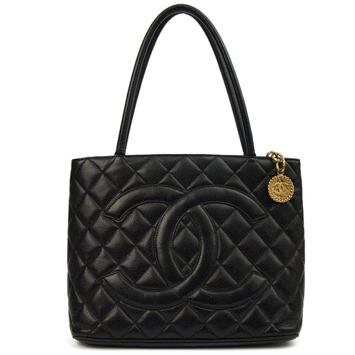 Picture of Chanel Tote Medaillon Tote in Black, Caviar Leather
