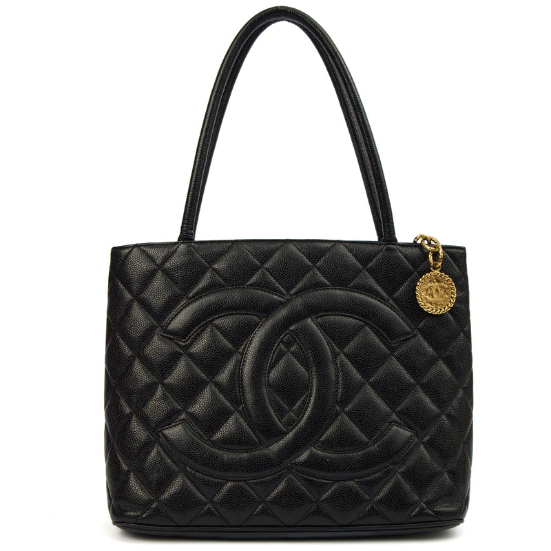 Picture of Chanel Tote Medaillon Tote in Black, Caviar Leather