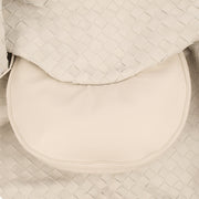 Picture of Bottega Veneta Tote Foulard in White, Intrecciato Nappa