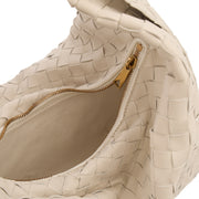 Picture of Bottega Veneta Tote Foulard in White, Intrecciato Nappa