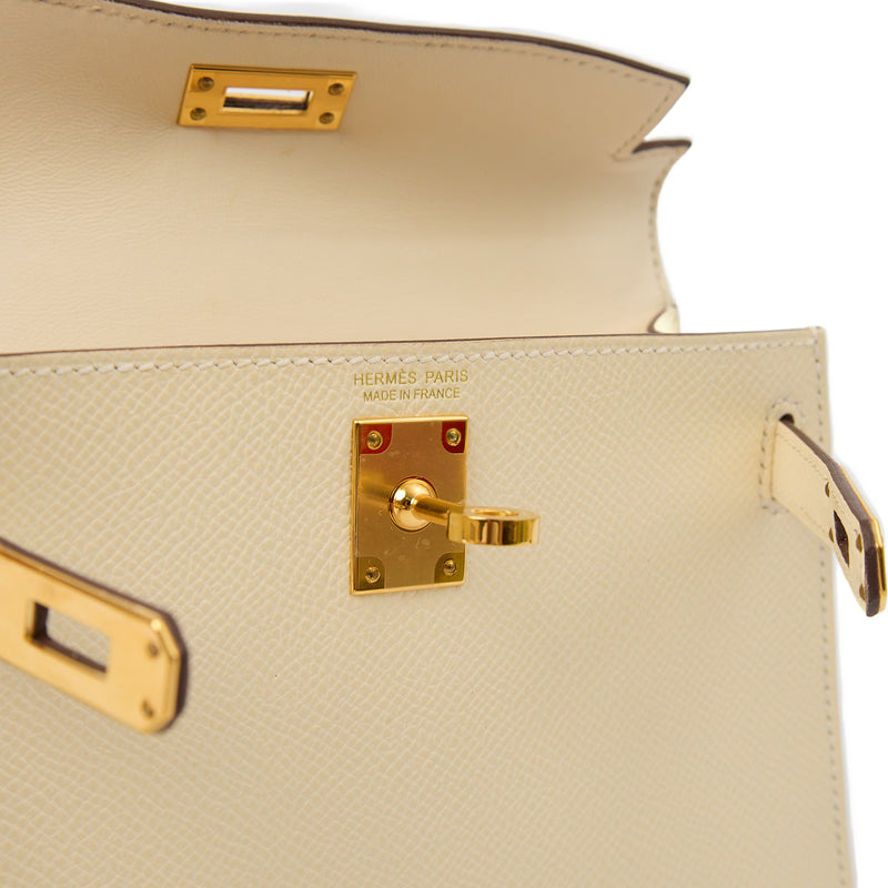 Picture of Hermes Top Handle Kelly II 20 in Nata, Epsom Leather