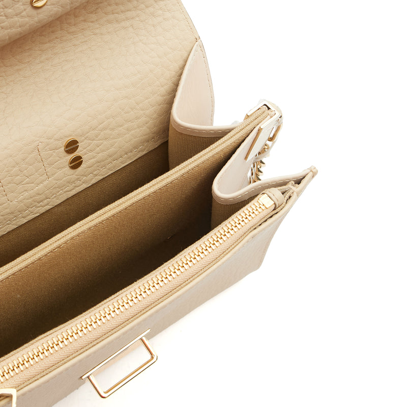 Picture of Chloe Shoulder Bag Shoulder Bag in Neutral, Calfskin Leather