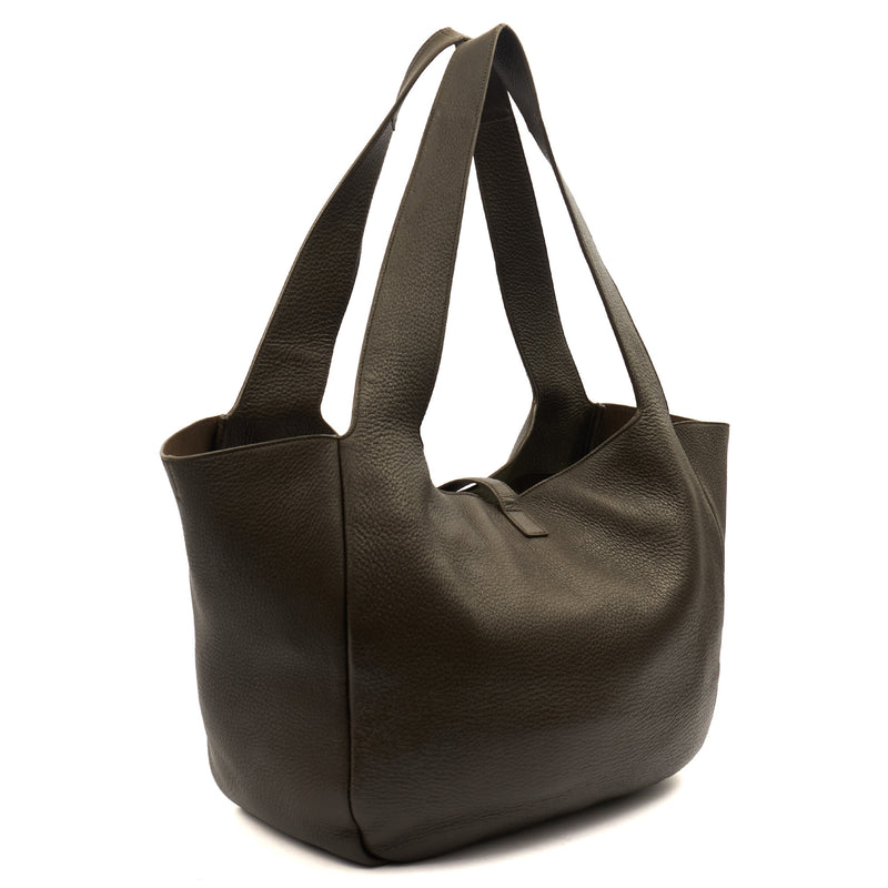 Picture of Saint Laurent Shoulder Bag Le 5 À 7 Hobo in Green, Leather