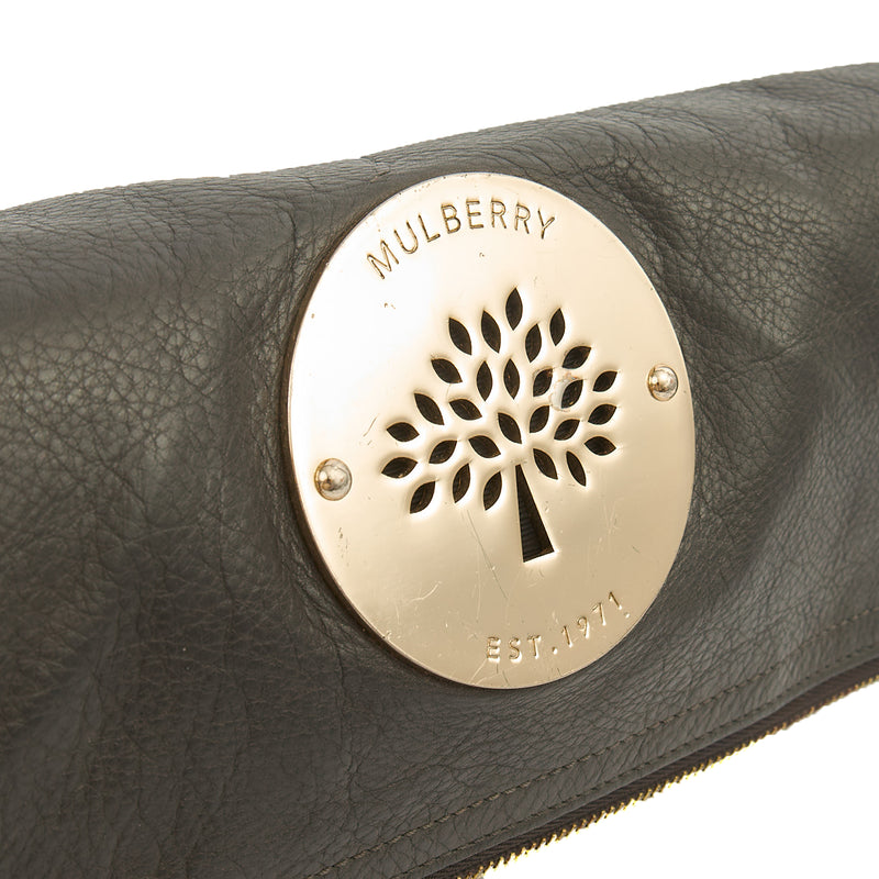 Picture of Mulberry Clutch Daria Clutch in Mole Grey, Leather