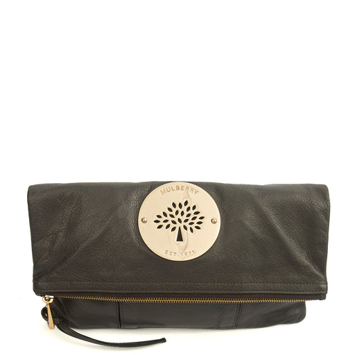Picture of Mulberry Clutch Daria Clutch in Mole Grey, Leather