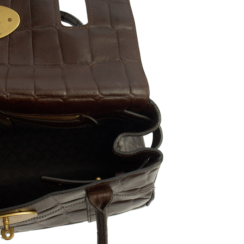 Picture of Mulberry Shoulder Bag Bayswater East West in Brown, Exotic Effect Leather