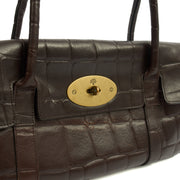 Picture of Mulberry Shoulder Bag Bayswater East West in Brown, Exotic Effect Leather