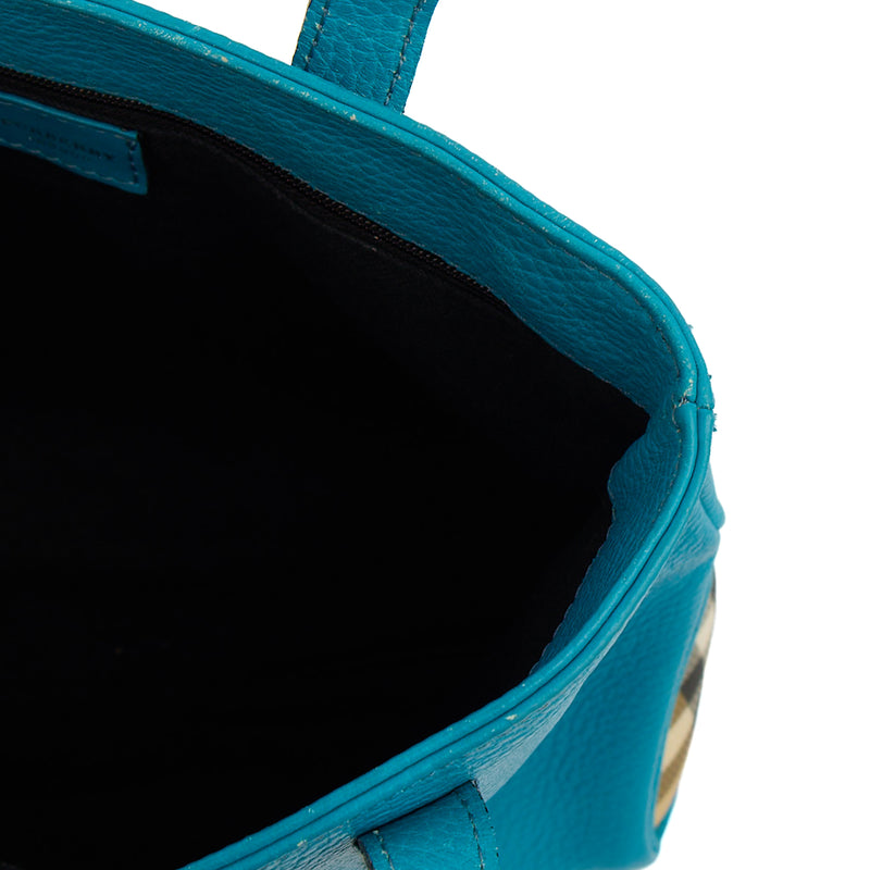 Picture of Burberry Tote Tote in Blue, Leather