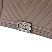 Picture of Chanel Shoulder Bag Boy - Medium in Grey, Calfskin Leather