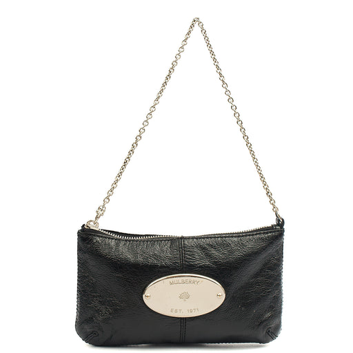 Picture of Mulberry Mini Bag Charlie in Black, Crinkle Patent