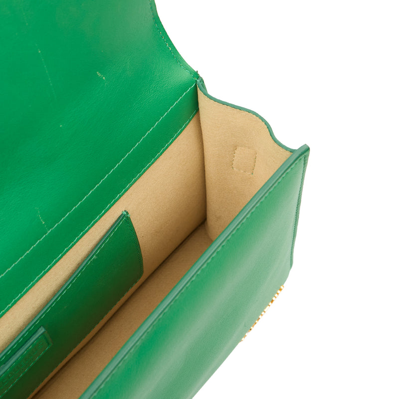 Picture of Jacquemus Cross Body Le Grand Bambino in Green, Leather