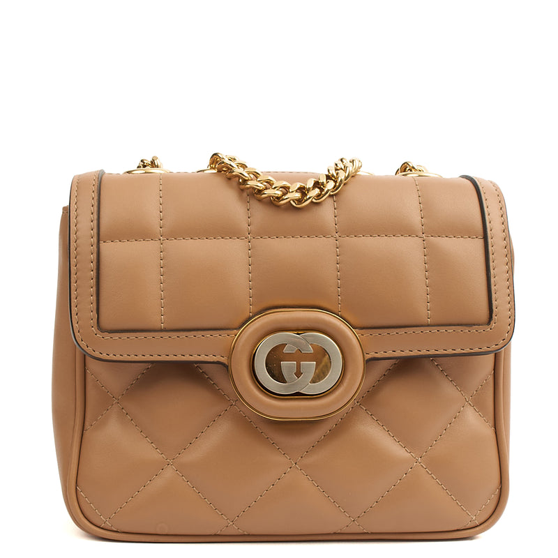 Picture of Gucci Cross Body Deco Shoulder - Small in Brown, Leather