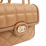 Picture of Gucci Cross Body Deco Shoulder - Small in Brown, Leather