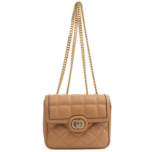 Picture of Gucci Cross Body Deco Shoulder - Small in Brown, Leather