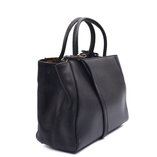 Picture of Fendi Tote 2Jour - Medium  in Black, Leather