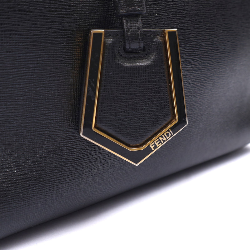 Picture of Fendi Tote 2Jour - Medium  in Black, Leather