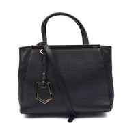 Picture of Fendi Tote 2Jour - Medium  in Black, Leather