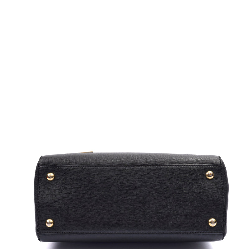 Picture of Fendi Tote 2Jour - Medium  in Black, Leather