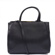 Picture of Fendi Tote 2Jour - Medium  in Black, Leather