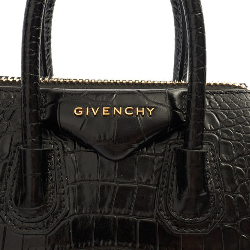 Picture of Givenchy Top Handle Antigona - Mini in Black, Exotic Effect Leather