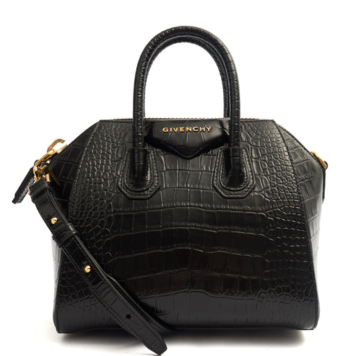 Picture of Givenchy Top Handle Antigona - Mini in Black, Exotic Effect Leather