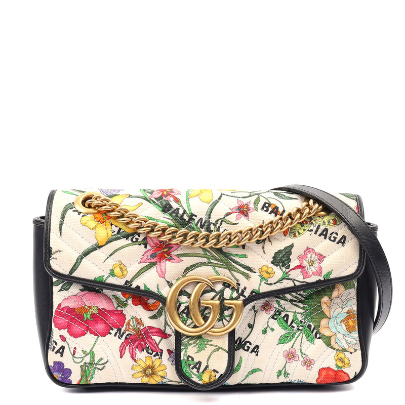 Picture of Gucci Shoulder Bag Marmont Shoulder Flap Bag - Medium in Multi, Fabric