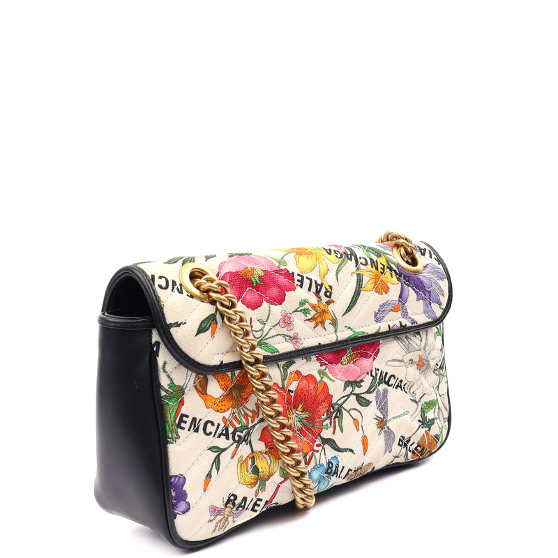 Picture of Gucci Shoulder Bag Marmont Shoulder Flap Bag - Medium in Multi, Fabric