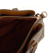 Picture of Coach Cross Body Rowan Satchel in Brown, Leather