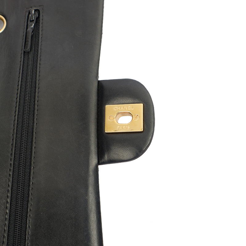 Picture of Chanel Cross Body Classic Double Flap - Medium in Black, Lambskin Leather