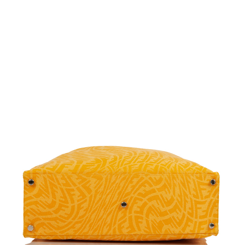 Picture of Fendi Tote Shopper Bag in Yellow, Fabric