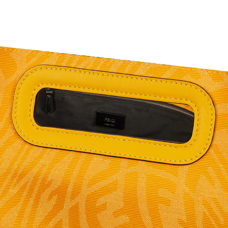 Picture of Fendi Tote Shopper Bag in Yellow, Fabric