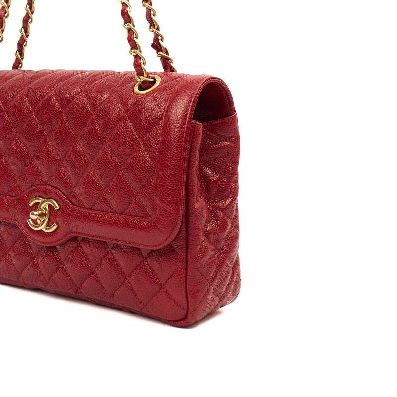 Picture of Chanel Shoulder Bag Flap Bag in Red, Caviar Leather