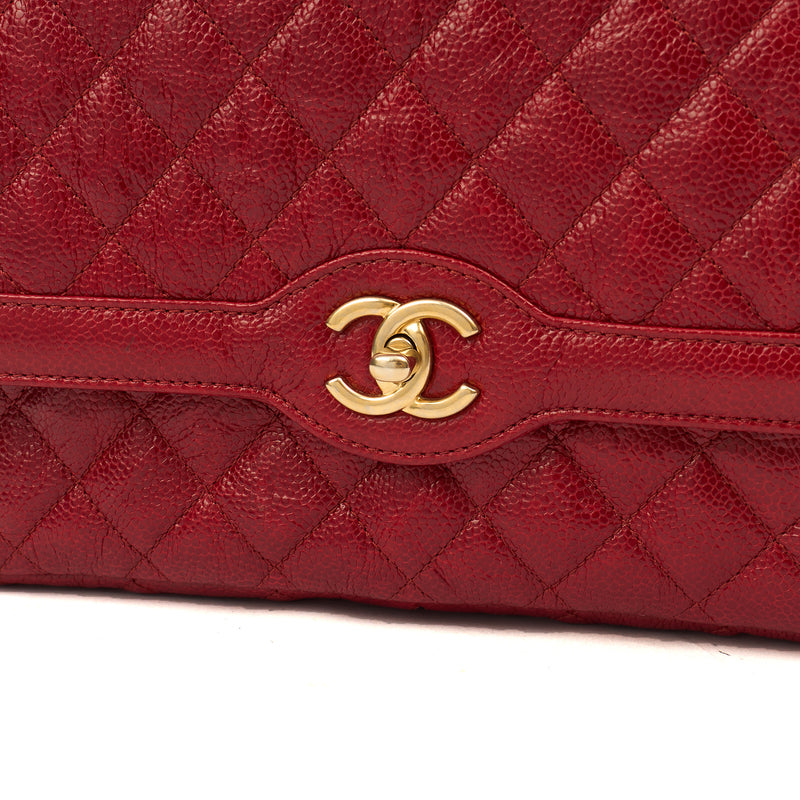 Picture of Chanel Shoulder Bag Flap Bag in Red, Caviar Leather