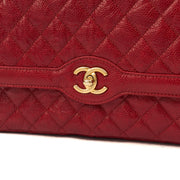 Picture of Chanel Shoulder Bag Flap Bag in Red, Caviar Leather