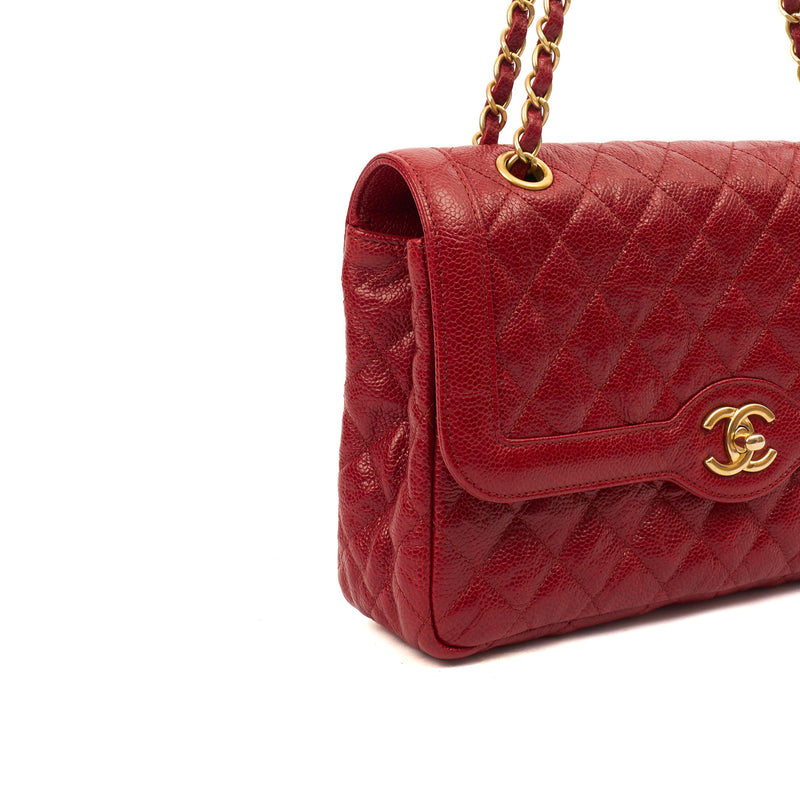 Picture of Chanel Shoulder Bag Flap Bag in Red, Caviar Leather