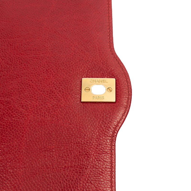 Picture of Chanel Shoulder Bag Flap Bag in Red, Caviar Leather