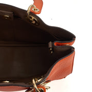 Picture of Christian Dior Tote Diorissimo tote in Orange, Leather