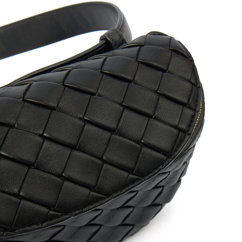 Picture of Bottega Veneta Cross Body Cross Body in Black, Intrecciato Nappa
