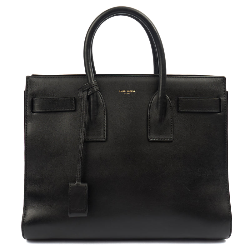 Picture of Saint Laurent Tote Sac de Jour in Black, Leather