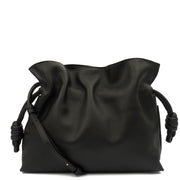 Picture of Loewe Tote Flamenco in Black, Leather